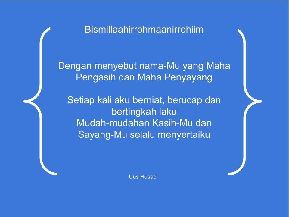 Bismillaahirrohmaanirrohiim